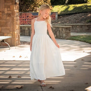 Sofia Girls French Chiffon Ivory Dress - A Little Lacey