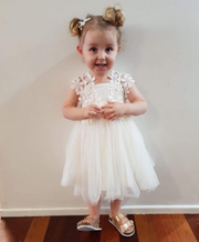 Layla Girls White Tutu Dress - A Little Lacey