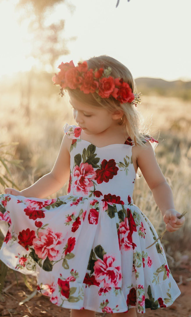 Josephine Dress - Rose - Christmas Dresses and Rompers