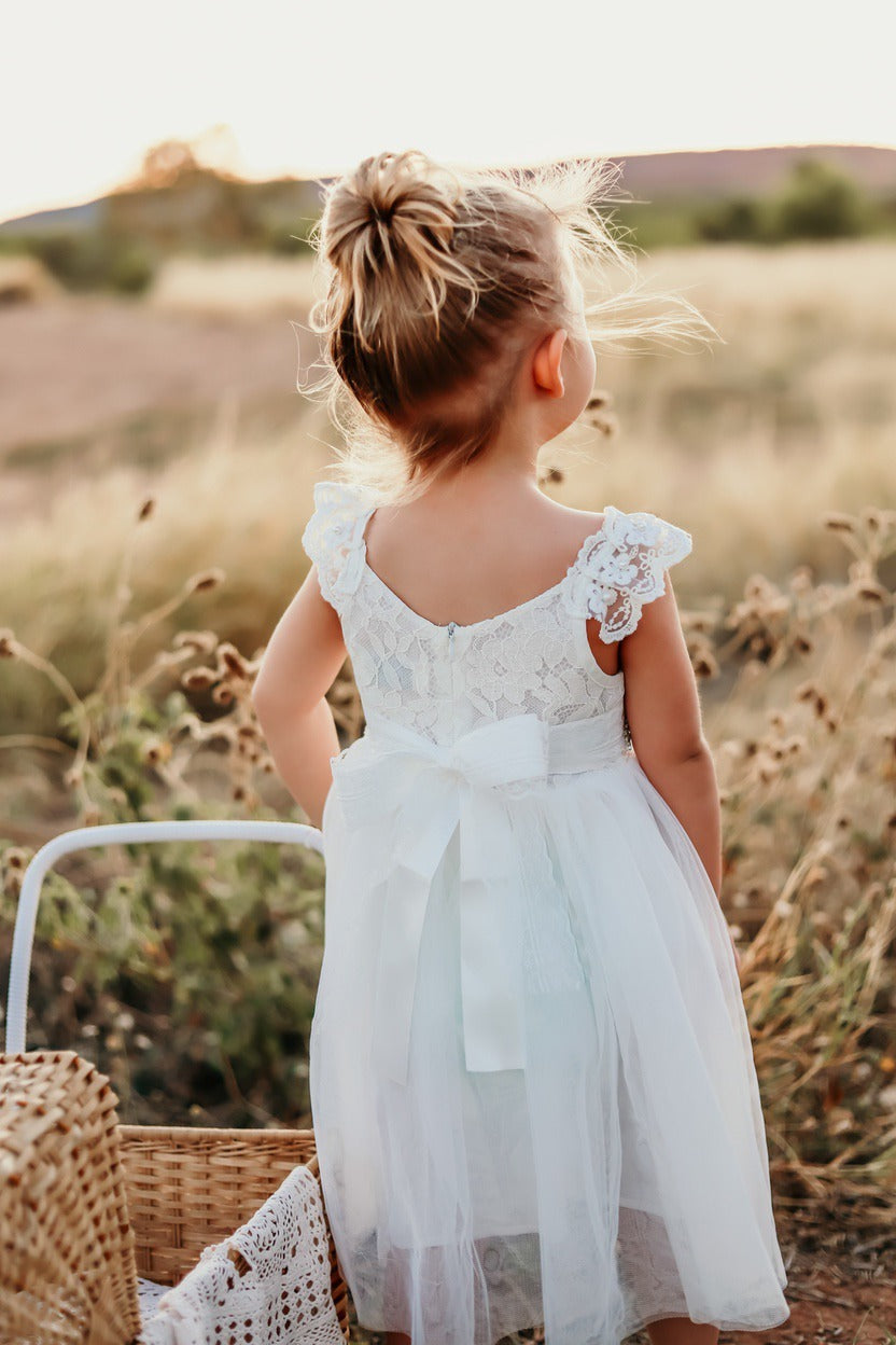 Enchanted Angel Girls White Tutu Dress - Baby Girl Cake Smash Dresses