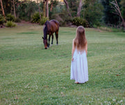 Sofia French Chiffon Light Blue Girls Dress - A Little Lacey