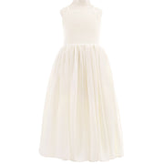 Sofia Girls French Chiffon Ivory Dress - A Little Lacey