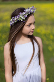 Sofia French Chiffon Light Blue Girls Dress - A Little Lacey