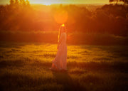 Clara Chiffon Girls Maxi Dress Blush Pink - A Little Lacey