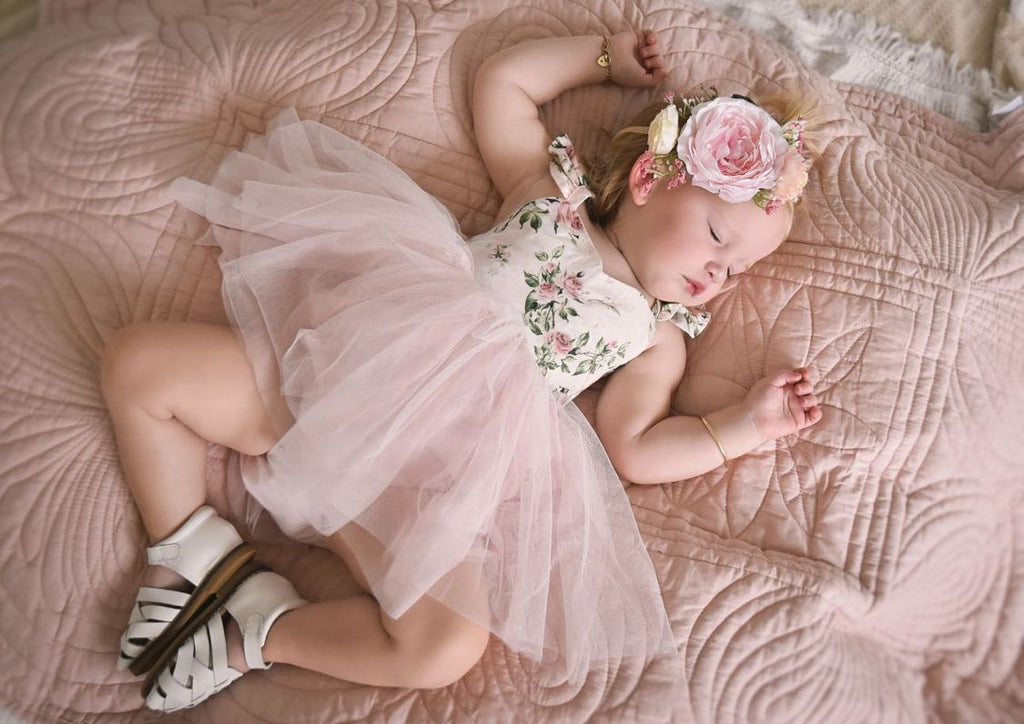 Eloise Rose Floral Baby Tutu Dress - Baby Rompers