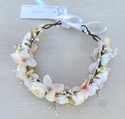 Iris Girls Ivory Flower Crown - A Little Lacey