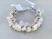 Iris Girls Ivory Flower Crown - A Little Lacey