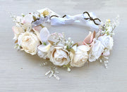 Iris Girls Ivory Flower Crown - A Little Lacey