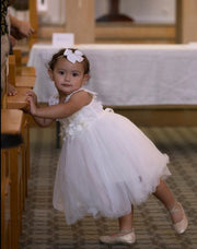 Layla Girls White Tutu Dress - A Little Lacey