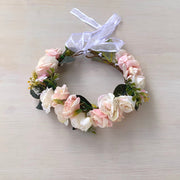 Macie Girls Soft Pink Flower Crown - A Little Lacey