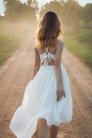 Olivia Girls High Low Dress - White - A Little Lacey