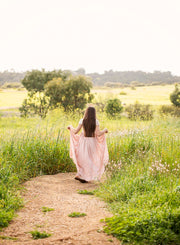 Sasha Girls Dusty Blush Dress - A Little Lacey