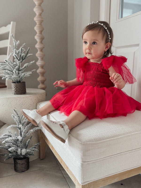 Celebrate Christmas in July with A Little Lacey's Exclusive Girls Christmas Dresses