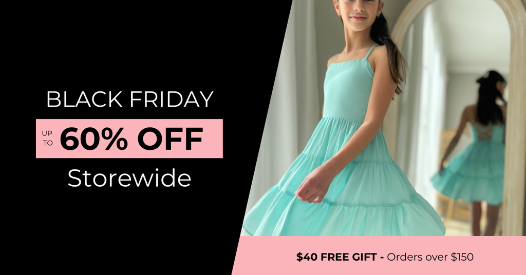 girls dusty blue party dress