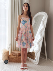 Phoebe Chiffon Girls Dress Primrose - A Little Lacey