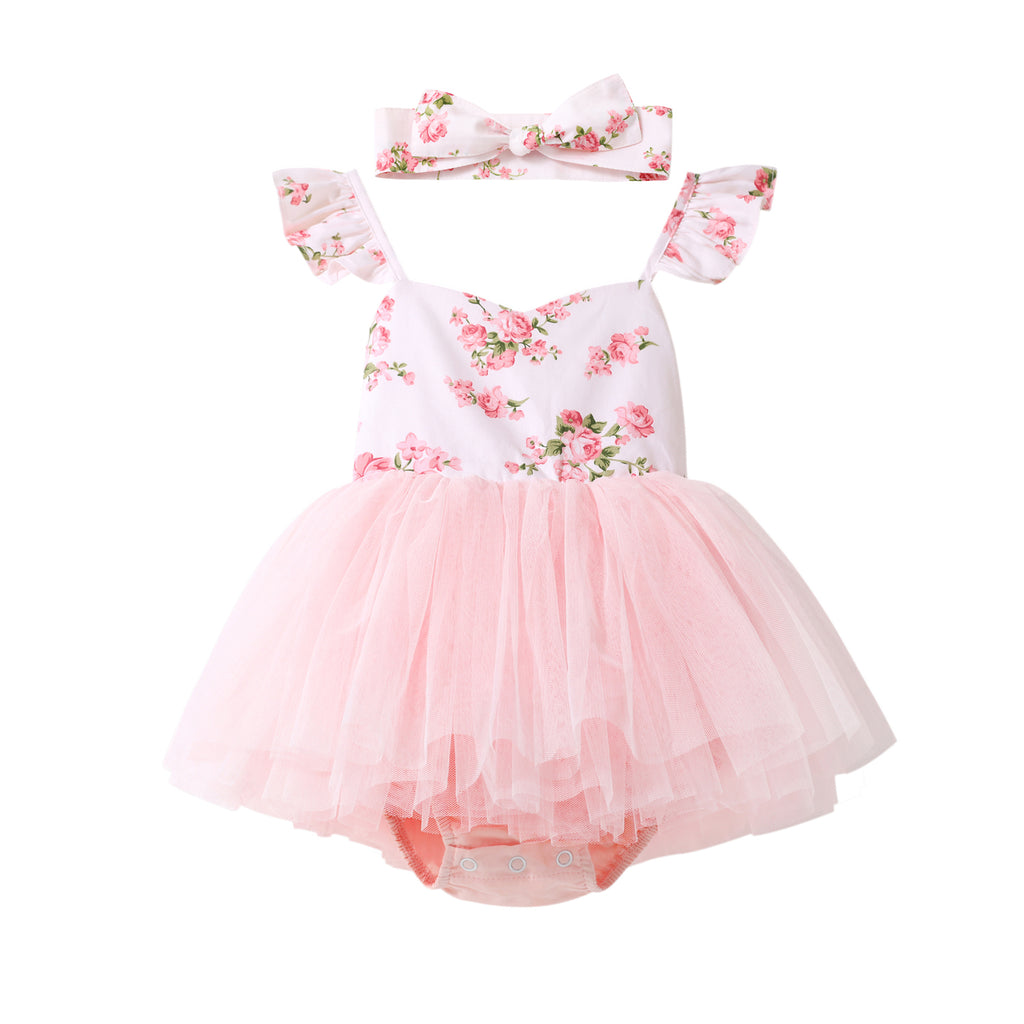 Eloise Light Pink Baby Romper - Baby Girl Cake Smash Dresses