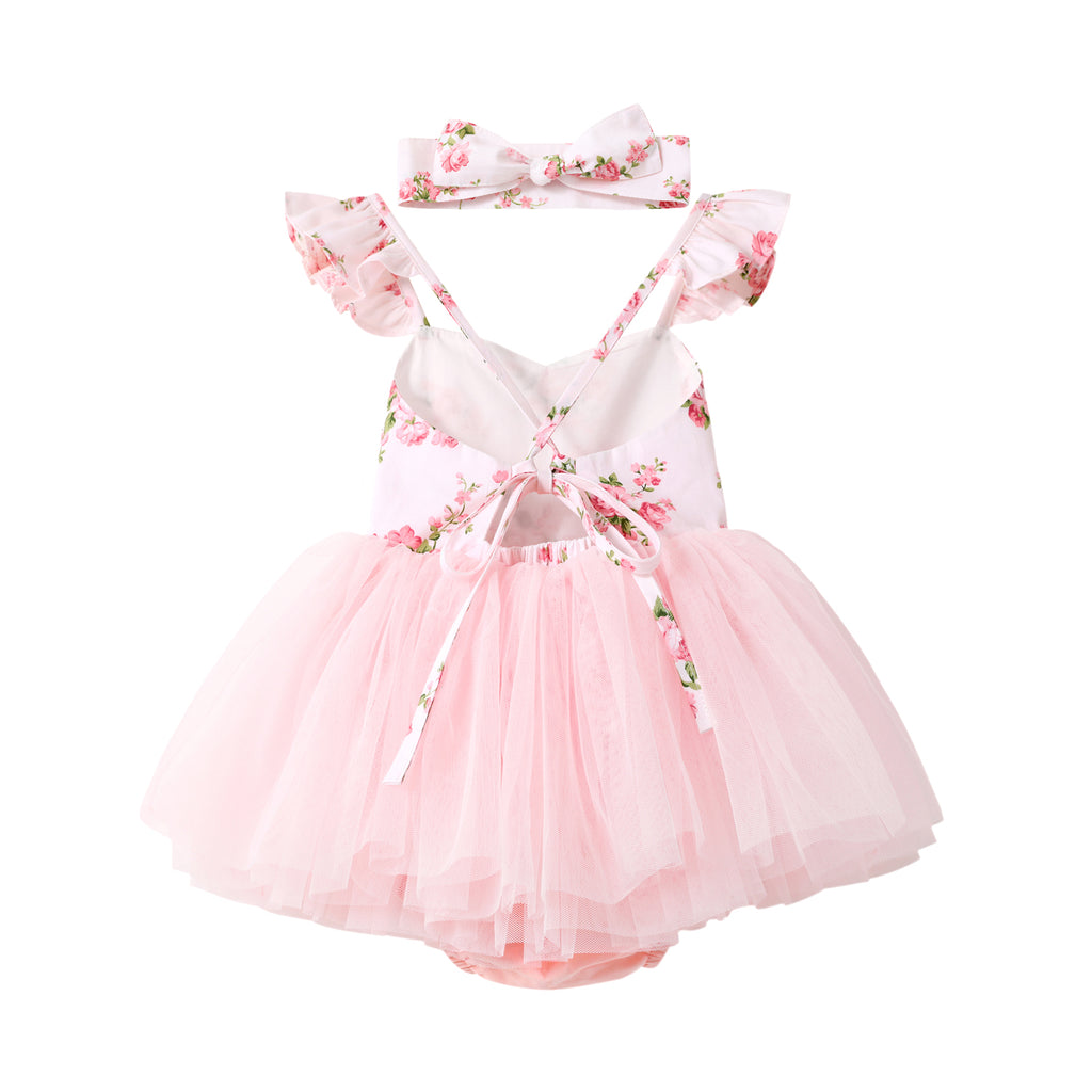 Eloise Light Pink Baby Romper - Baby Girl Cake Smash Dresses
