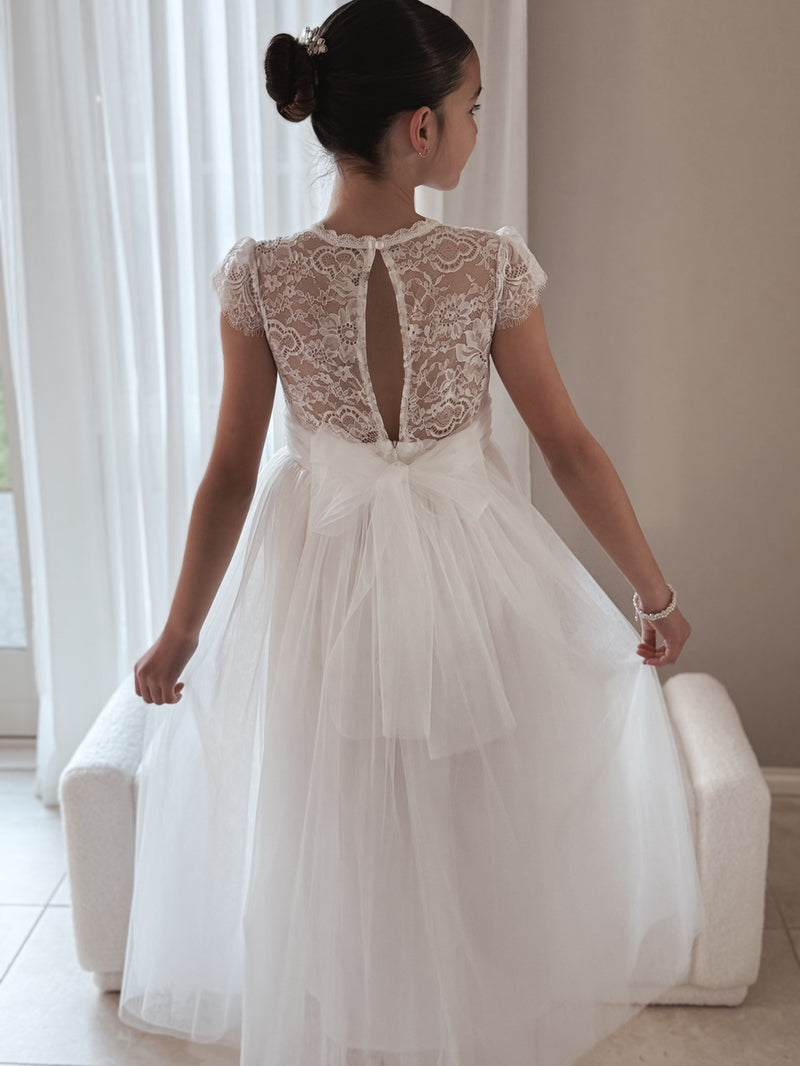 Abby Grace White Lace Dress - A Little Lacey