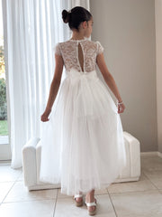 Abby Grace White Lace Dress - A Little Lacey