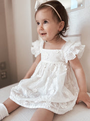 Alice Girls White Dress - A Little Lacey