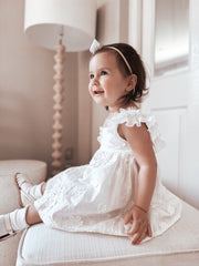 Alice Girls White Dress - A Little Lacey