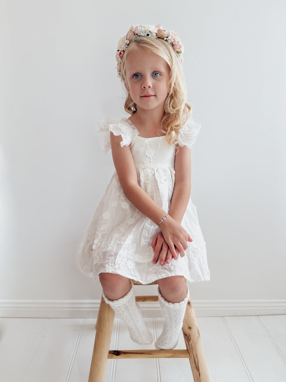 Alice Girls White Dress - Baby Dresses