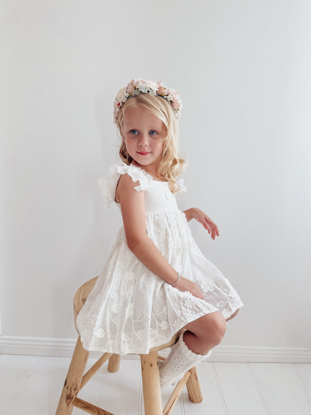 Alice Girls White Dress - Baby Dresses