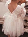 Alyssa Ivory Flower Girls Dress - A Little Lacey · Photo 8 of 9