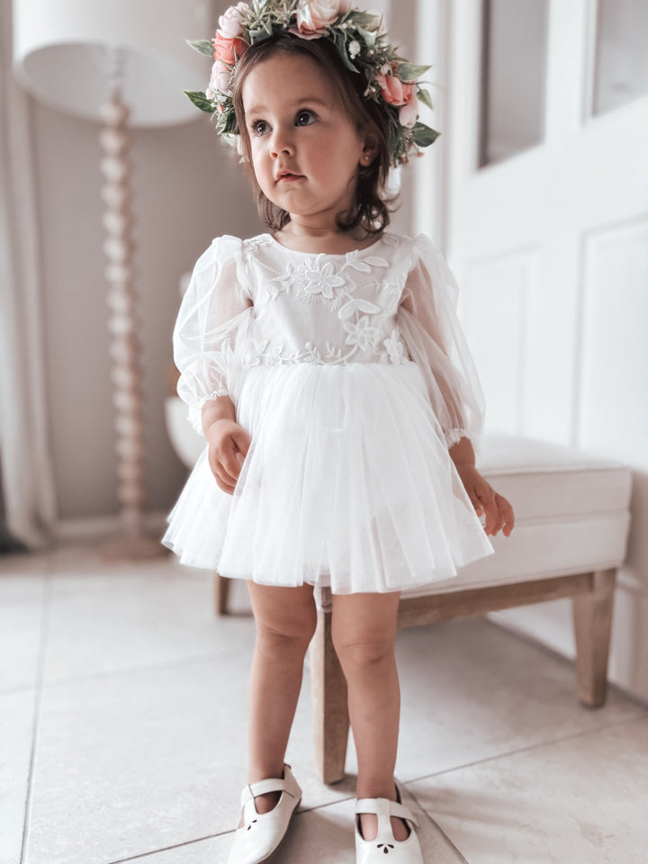 Alyssa White Baby Dress