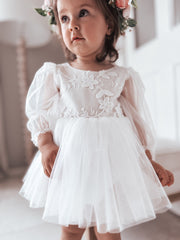 Alyssa White Baby Dress Size 00 - A Little Lacey