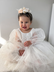 Alyssa White Baby Dress - A Little Lacey