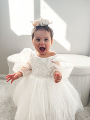 Alyssa White Baby Dress - A Little Lacey