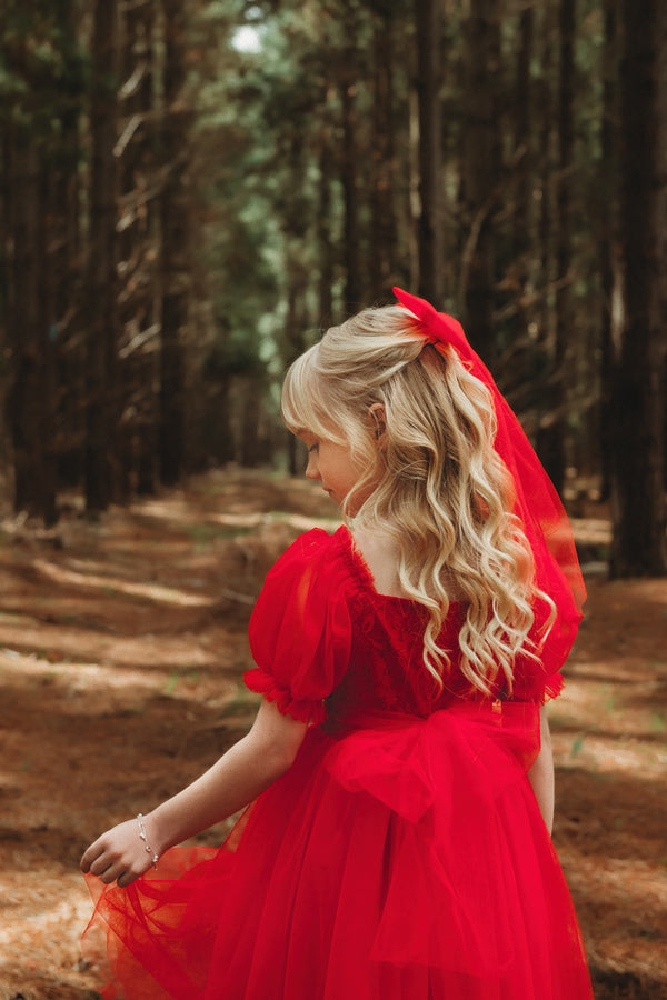 cute little girls xmas outfit with big bow, xmas hair bow