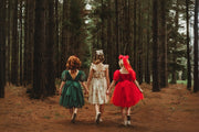 Annabella Red Girls Christmas Dress - SIZE 5 & 7 - A Little Lacey