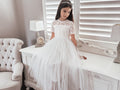 Annalise Girls White Short Sleeve Dress - A Little Lacey · Photo 14 of 21