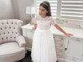 Annalise Girls White Short Sleeve Dress - A Little Lacey · Photo 15 of 21
