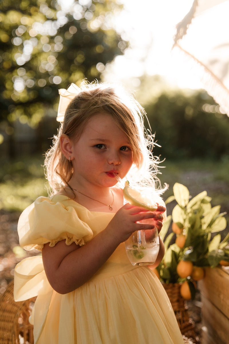 Arabella Girls Yellow Dress - A Little Lacey