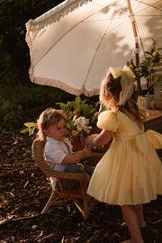 Arabella Girls Yellow Dress - A Little Lacey