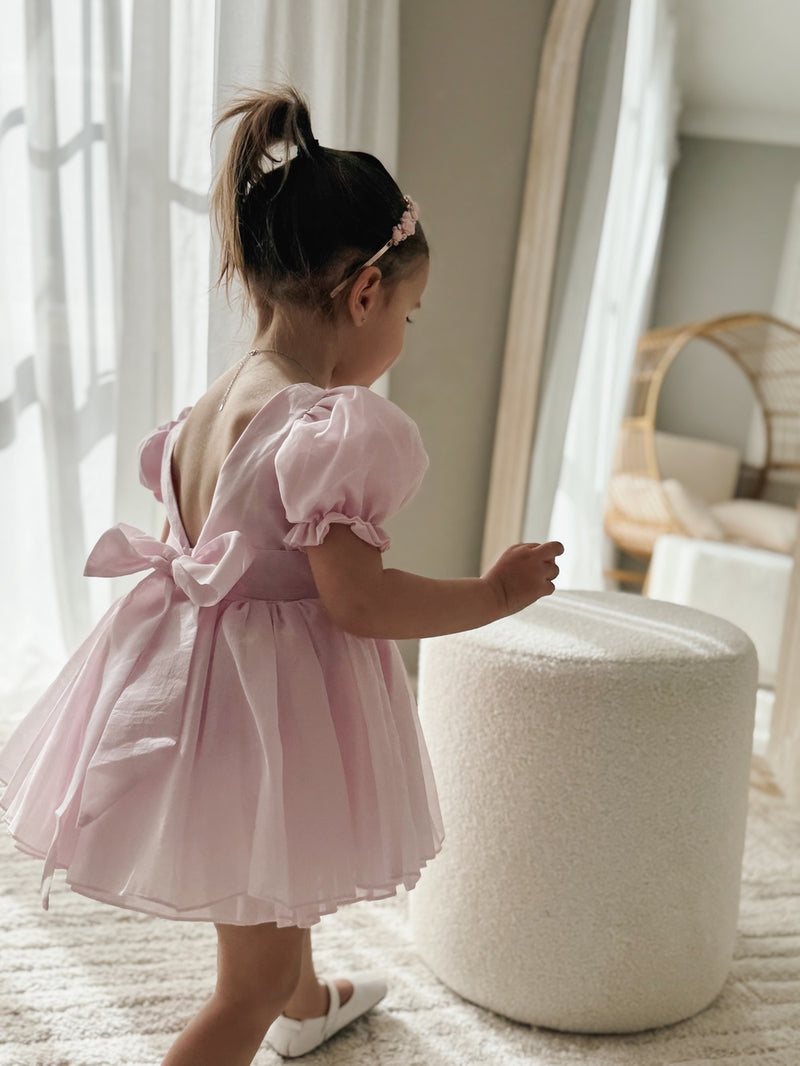 Arabella Girls Pink Dress - A Little Lacey