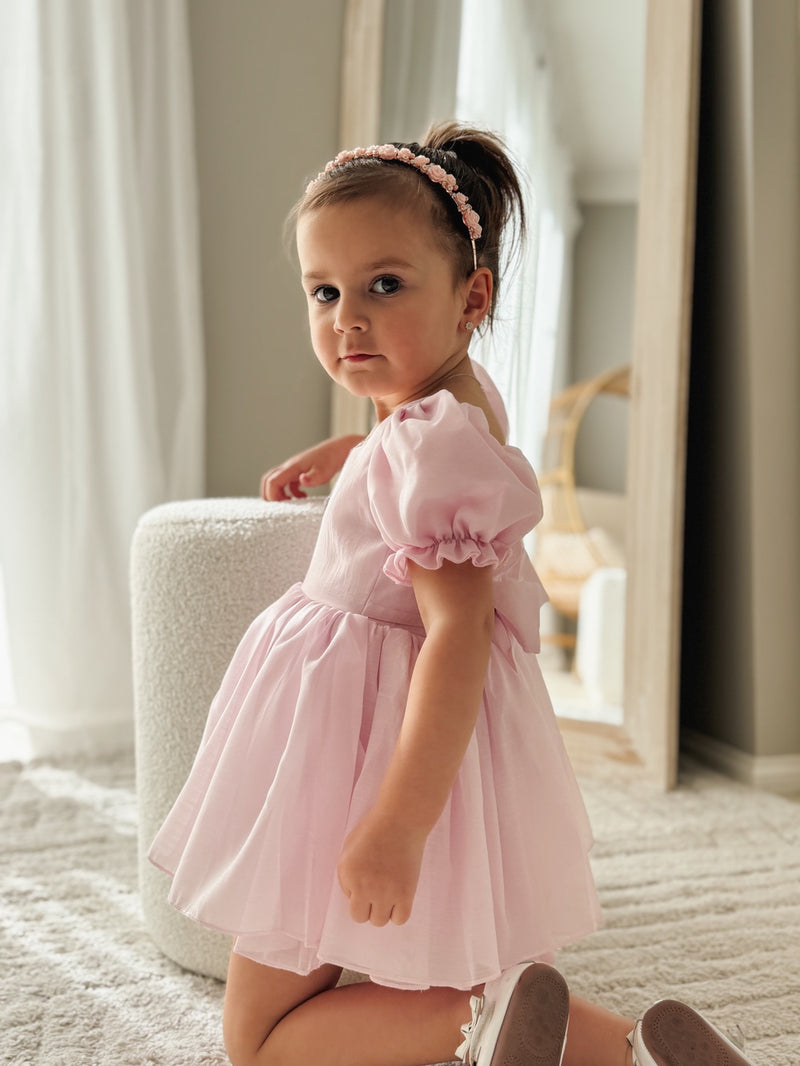Arabella Girls Pink Dress - A Little Lacey