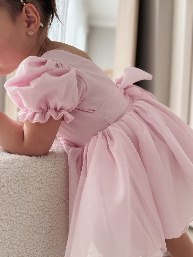 Arabella Girls Pink Dress - A Little Lacey
