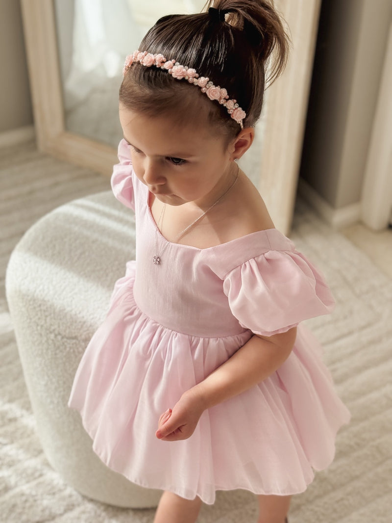 Arabella Girls Pink Dress - A Little Lacey
