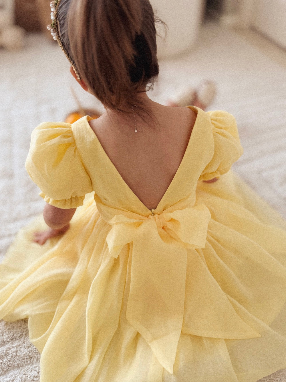 Arabella Girls Yellow Dress - New Arrivals