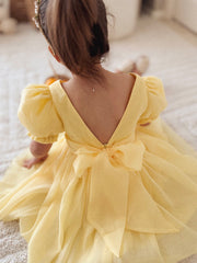 Arabella Girls Yellow Dress - A Little Lacey