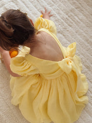 Arabella Girls Yellow Dress - A Little Lacey