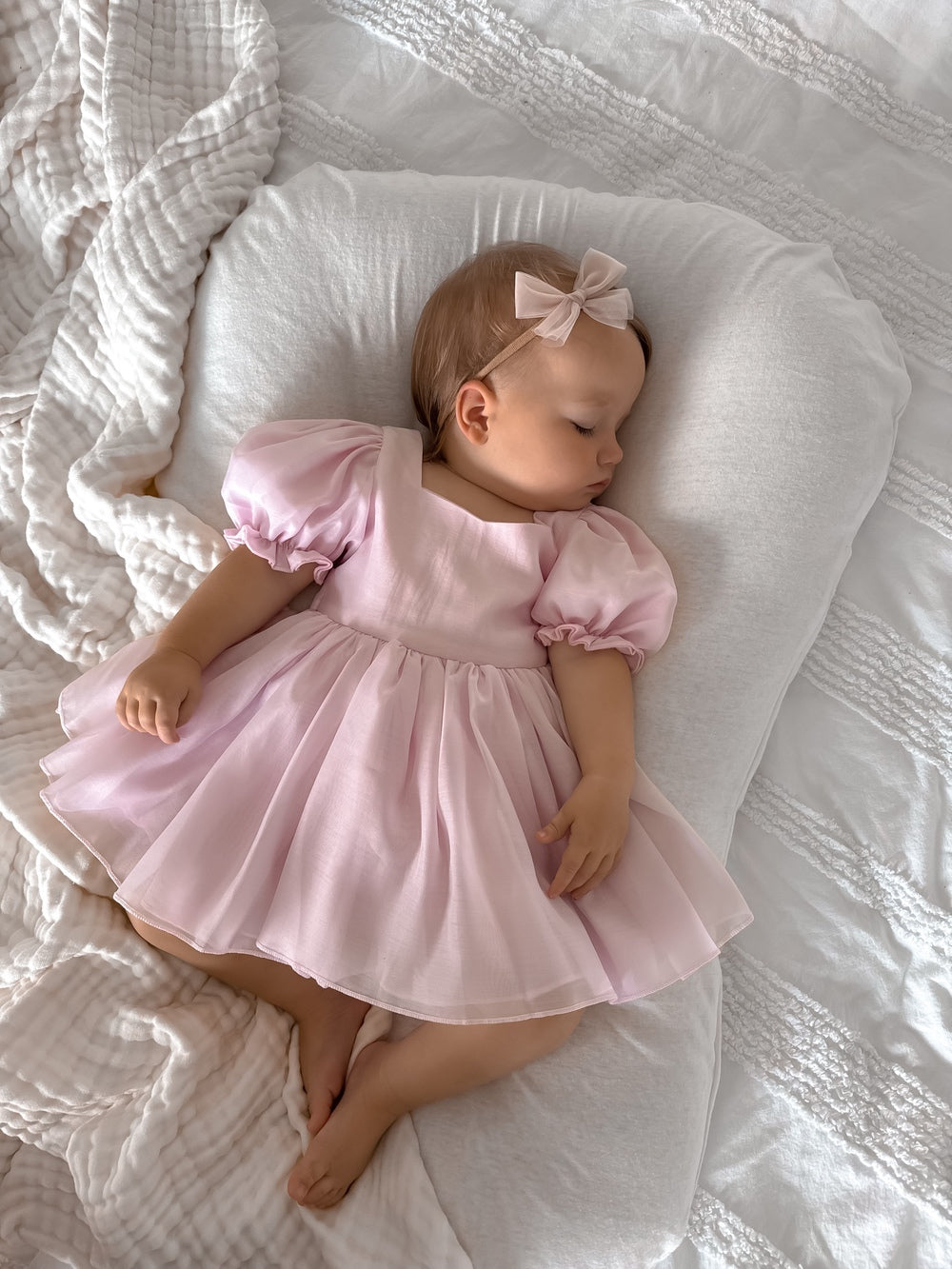 Arabella Pink Girls Baby Dress