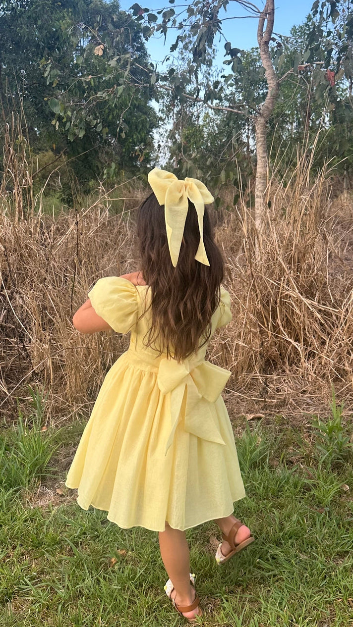 Arabella Girls Yellow Dress - A Little Lacey