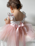 Aria Tulle Baby Romper - Dusty Pink - A Little Lacey · Photo 5 of 6