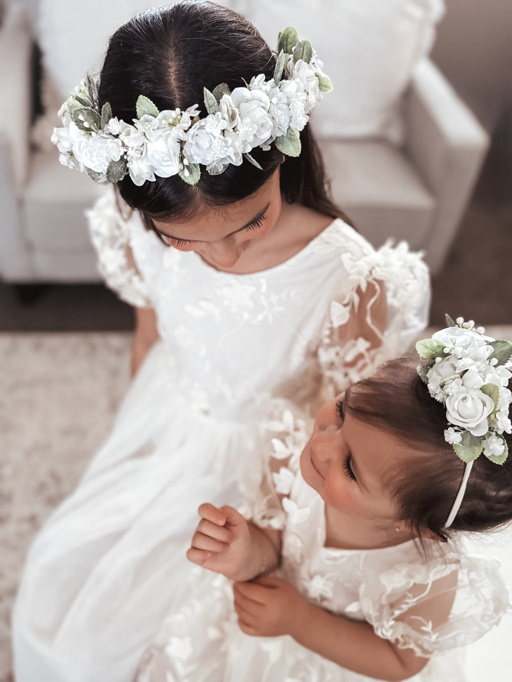 Aria Girls White Flower Crown - All Products