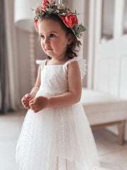 Aspen White Flower Girl Dress - A Little Lacey